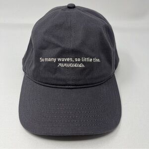 Quiksilver Hat So Many Waves So Little Time Text Surfing Beach
